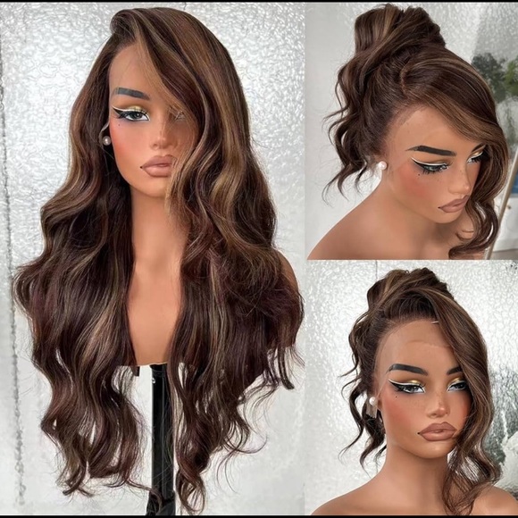 Human Hair Blended Lace Front Wig - Picture 5 of 11